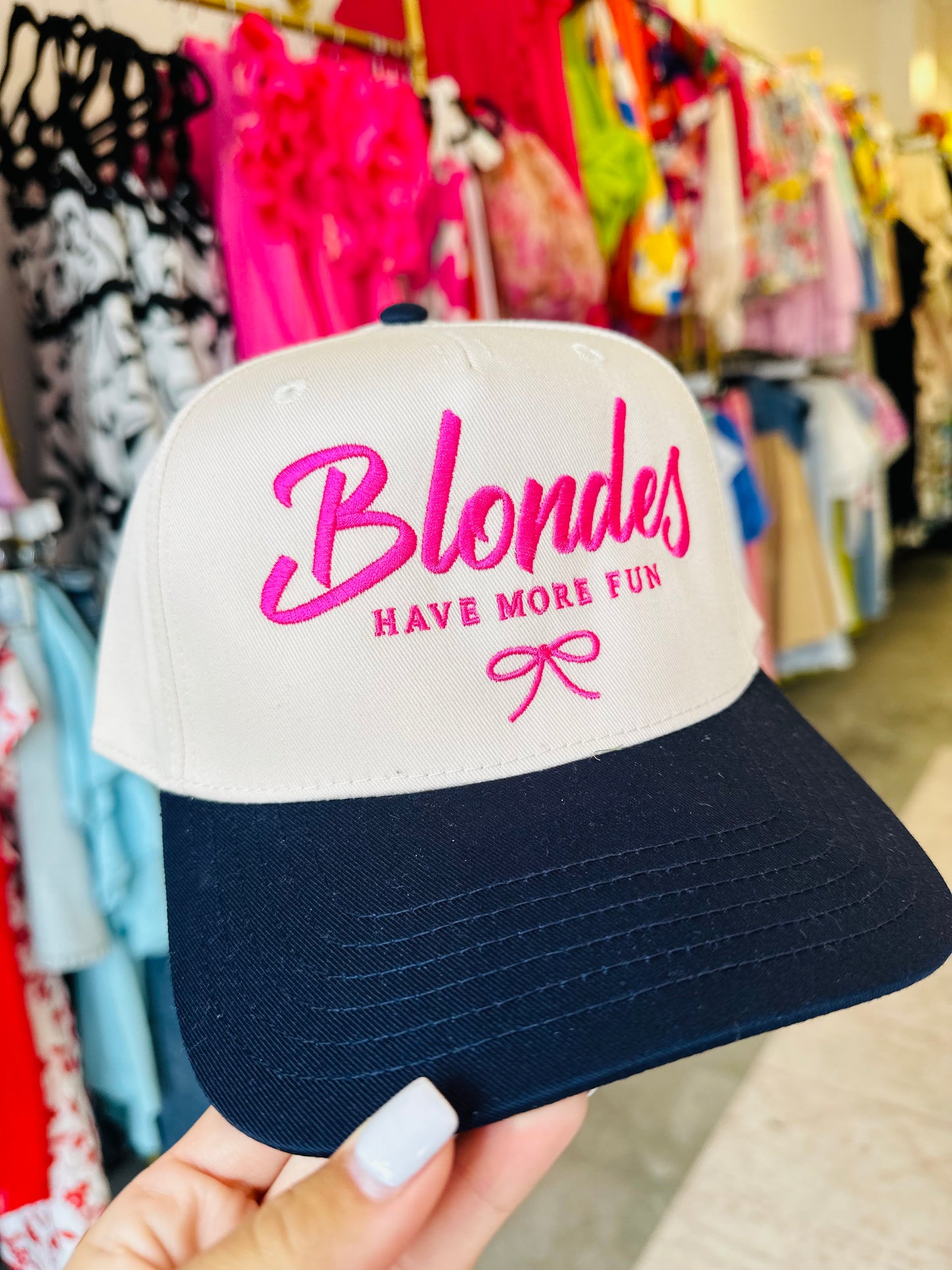 Blondes Have More Fun Emb. Cap