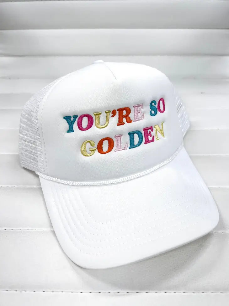 You're So Golden Trucker Cap – Lola & Co. Boutique