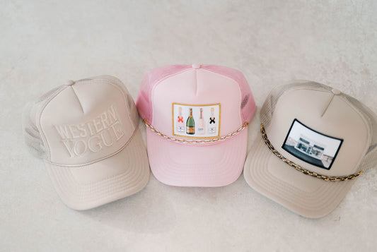 Champange Pink Trucker Hat