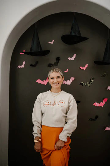 Halloween Embroidered Sweatshirt