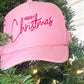 Pink Merry Christmas Cap