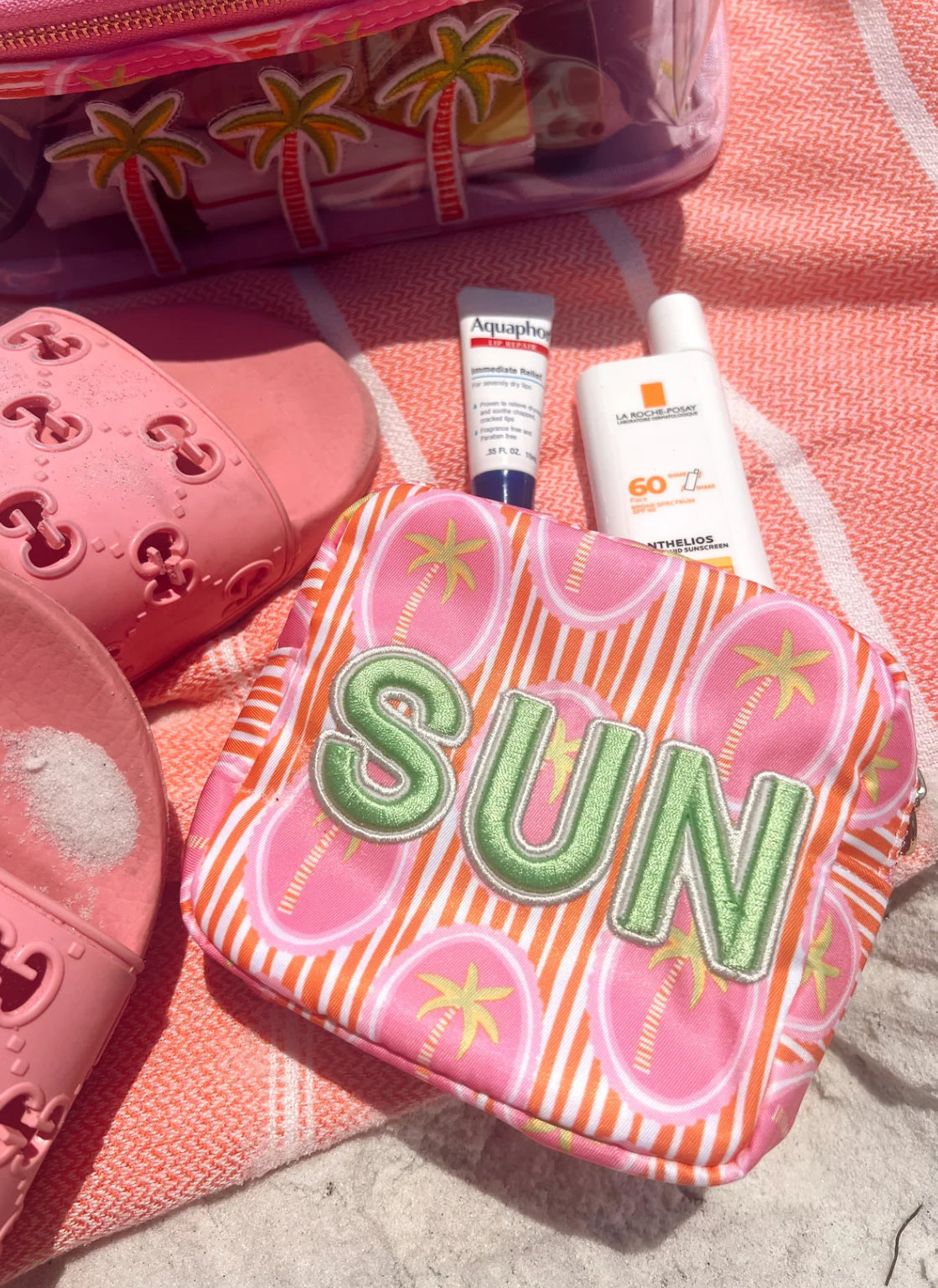 Sun Pink Palm Mini Bag