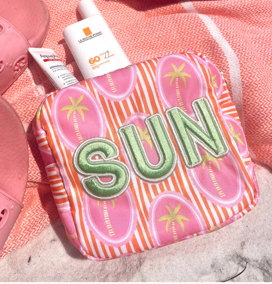 Sun Pink Palm Mini Bag