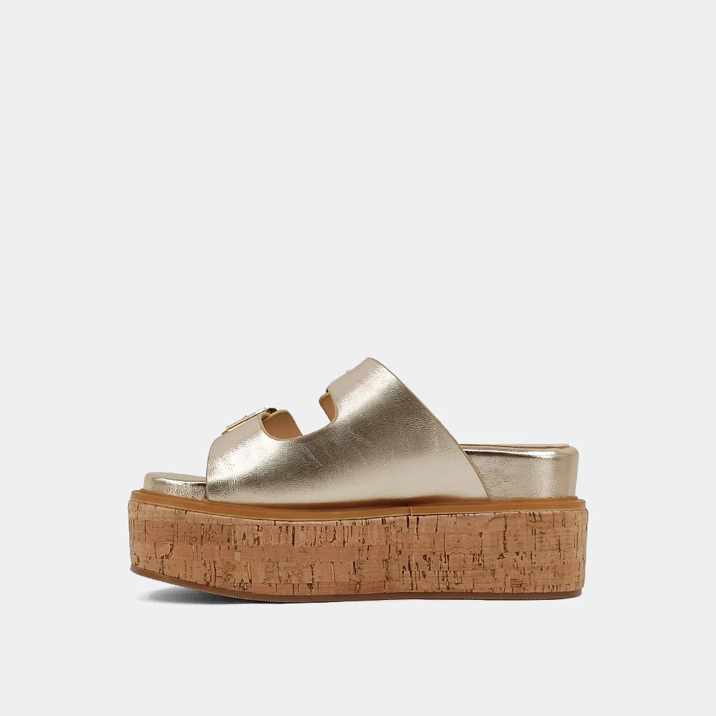 ShuShop - Lucinda Gold Platform Sandal