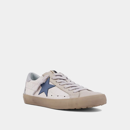 ShuShop - Paula Beige Croco Star Sneaker