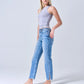 Elevate your style and comfort with My Impression Jeans! These medium light, straight leg jeans feature a comfortable mid-rise and stretch fabric for the perfect fit. With added side slits, you'll stand out from the crowd in both style and comfort. Upgrade your wardrobe today and make a statement with My Impression Jeans!