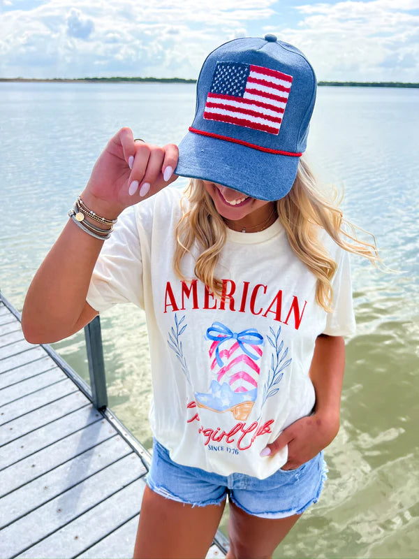 American Flag Trucker Hat