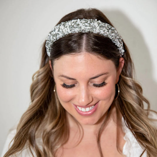 All That Glitters Silver Headband