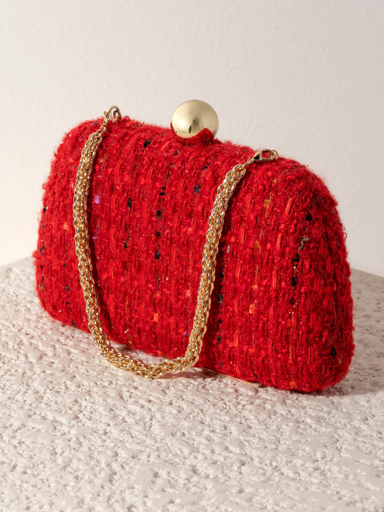 Lana Minaudiere Red Clutch