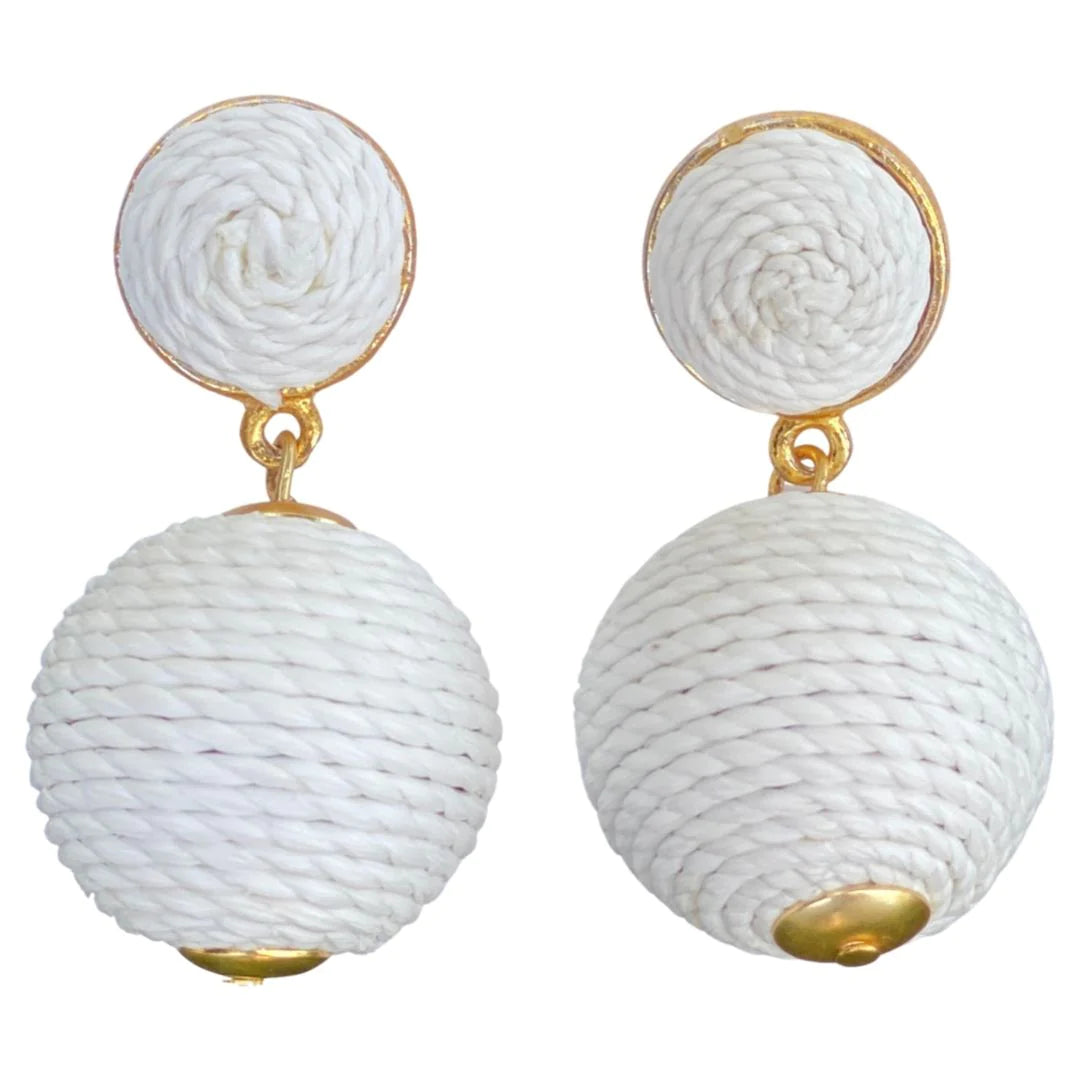 Our Lantern Style Raffia Earring Collection is the perfect way to add a subtle yet classic statement to your look. The simple and elevated design will bring a sophisticated and elegant touch to your look while still looking effortless, making it easy for you to pair them with every outfit and every occasion.