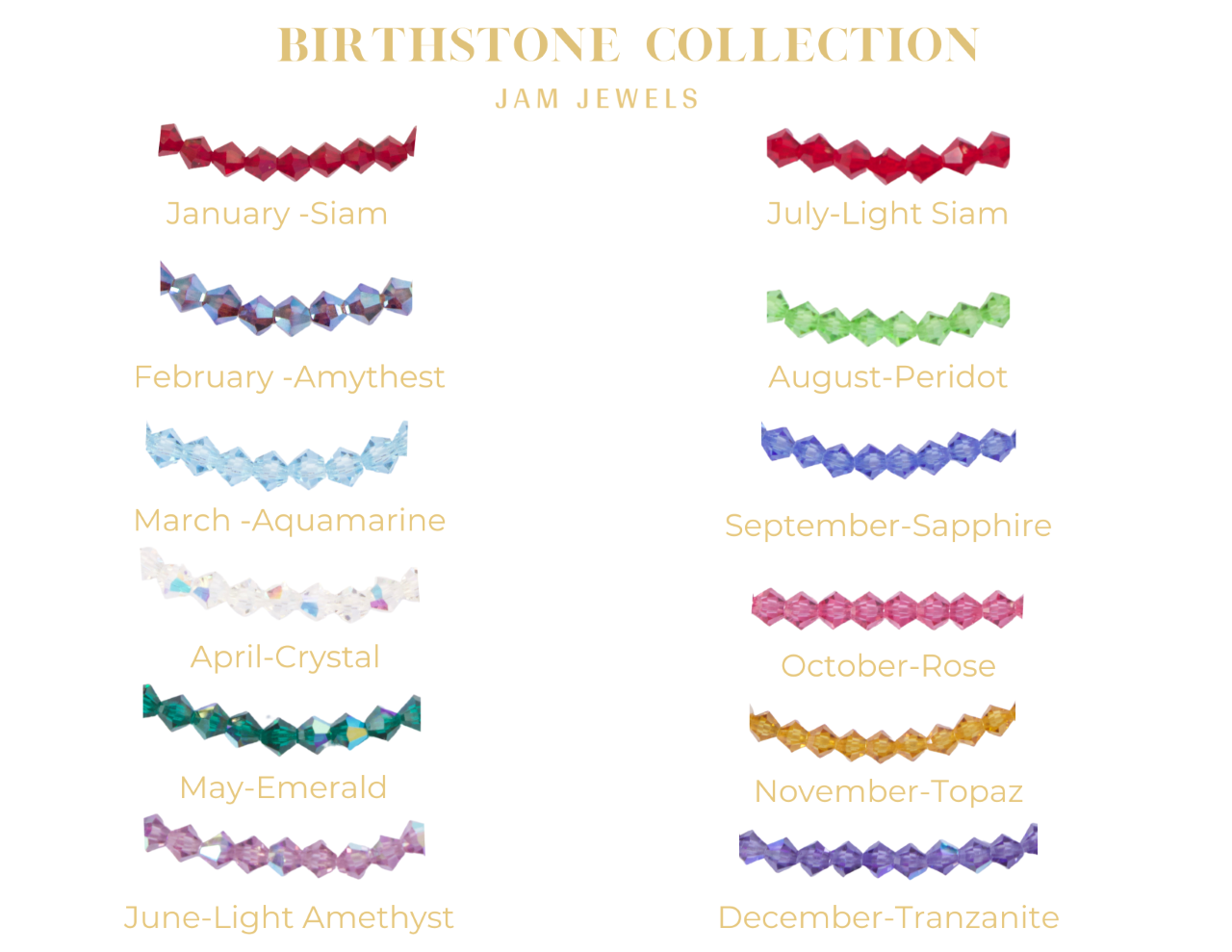 May Birthstone Crystal Bracelet