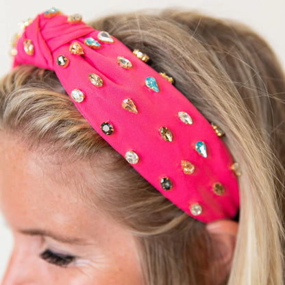 Hot Pink Gem Headband